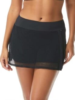 Beach House Excel Mesh Swim Skort - Beach Solids