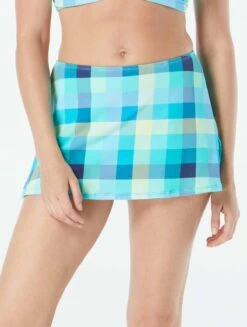 Beach House Swim Charlotte Pull On Swim Skirt - Picnic Plaid