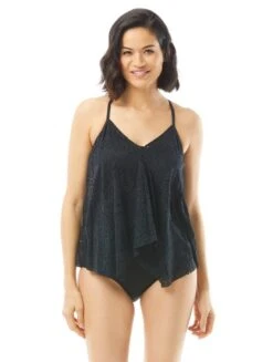 Beach House Kerry Underwire Tankini Top - Crochet Soleil