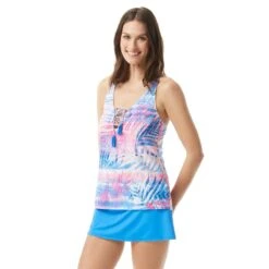 Beach House Swim Courtney Lace Up Tankini Top - Frond Of You -Swim Wear Shop h82864 504 alt02 5