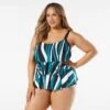 Beach House Swim Plus Size Jane Ruffle Tiered Tankini Top - Wave Pool Stripe 2 Beach House Swim Plus Size Jane Ruffle Tiered Tankini Top - Wave Pool Stripe -Swim Wear Shop hw08096 001 1