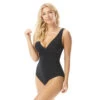 Coco Contours Solitaire V-Neck Bra Sized Underwire One Piece Swimsuit - Keepsake -Swim Wear Shop t32035 001