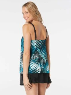 Coco Reef Core V-Neck Bra Sized Underwire Tankini Top - Endless Summer Palm -Swim Wear Shop u84382 349 alt03 13
