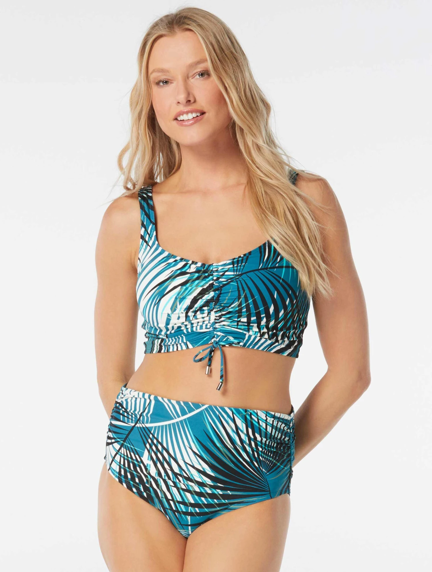 Coco Reef Elevate Bra Sized Shirred Underwire Bikini Top - Endless Summer Palm 8 Coco Reef Elevate Bra Sized Shirred Underwire Bikini Top - Endless Summer Palm - Image 6