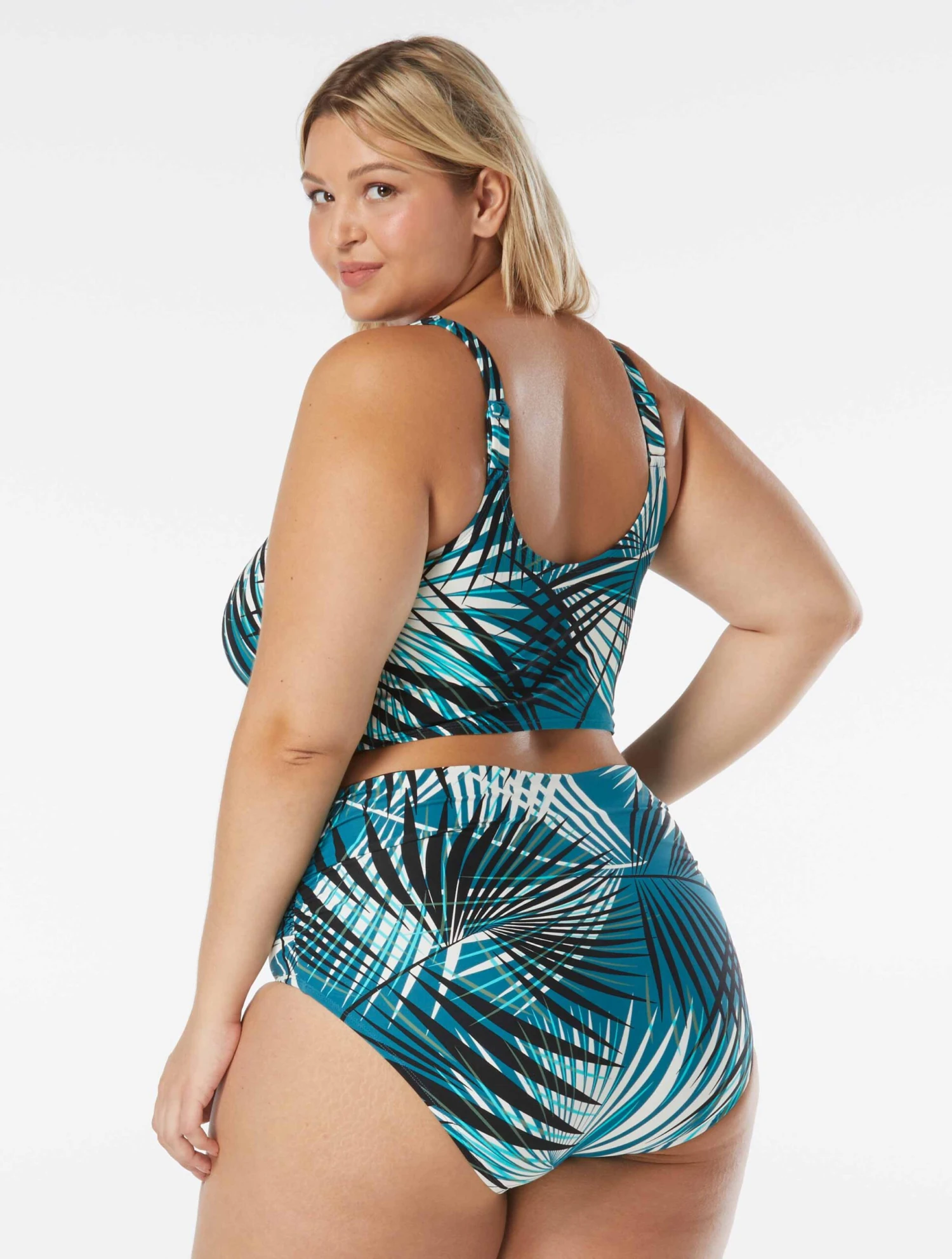 Coco Reef Elevate Bra Sized Shirred Underwire Bikini Top - Endless Summer Palm 4 Coco Reef Elevate Bra Sized Shirred Underwire Bikini Top - Endless Summer Palm - Image 2