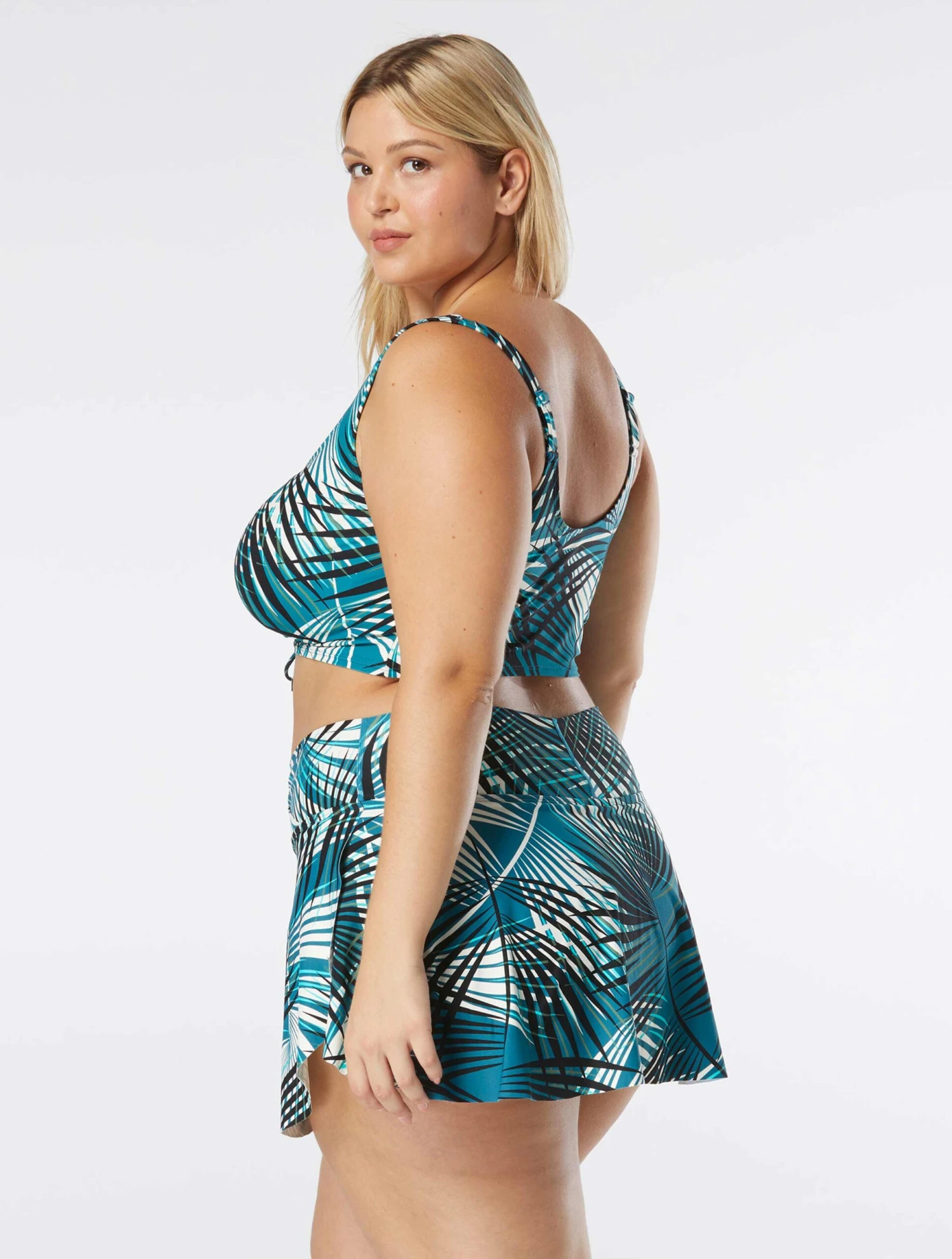 Coco Reef Elevate Bra Sized Shirred Underwire Bikini Top - Endless Summer Palm 7 Coco Reef Elevate Bra Sized Shirred Underwire Bikini Top - Endless Summer Palm - Image 5