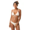 Vince Camuto Crochet Tie Front Triangle Bikini Top - Crochet Lace -Swim Wear Shop v90230 110
